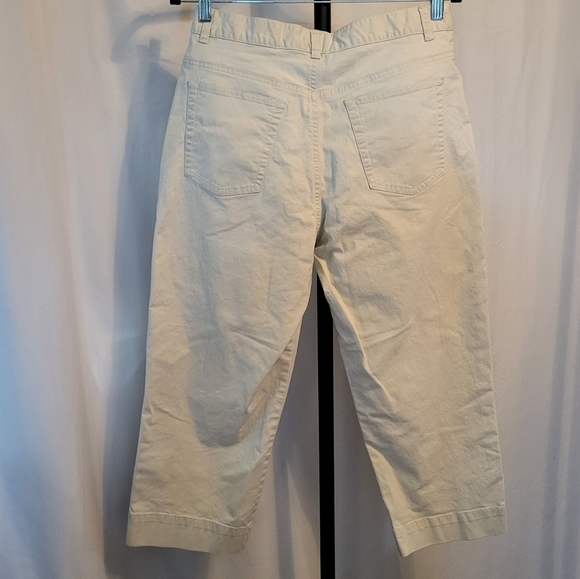 Jones Sport Women's Light Tan Cropped Ankle Pants, Size 10, EUC - Picture 2 of 3
